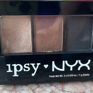 NYX Eyeshadow Trio - Cream, Brown, Black